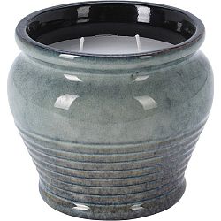 Repelentní svíčka Citronela, 12,3 x 10,5 x 12,3 cm, keramika modrá
