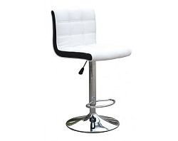 Barová židle Julie, bílá ekokůže